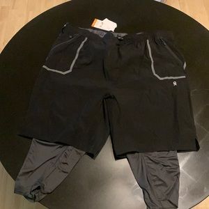 Training Shorts with Leggings by Little Donkey Andy